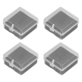 10PCS 4x4x2cm Lamp Holder Storage Box Portable Jewelry Storage Box Small Parts Medicine Storage Container