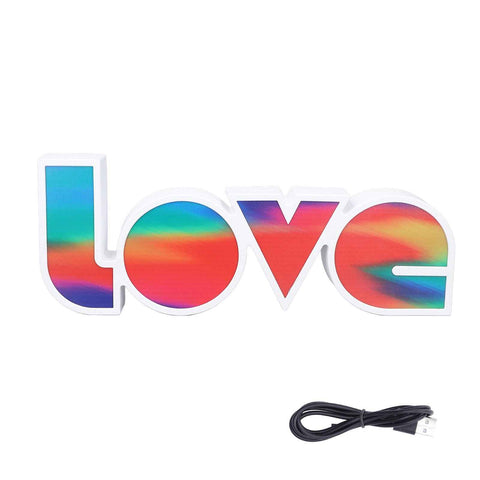 Love Letter Night Light Hangable Decorative Desktop LED Neon Lamp for Wedding Party BedroomRendering In Australia - Darrahopens