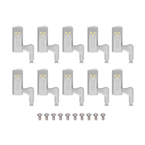10pcs LED Cabinet Inner Hinge Sensor Light Bedroom Closet Wardrobe Cupboard Night Light In Australia - Darrahopens