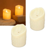 2pcs Flameless Candles Lamp Simulation LED Candle Light for Dating Wedding Proposal