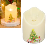 LED Candle Light Battery Powered Flameless Simulation Christmas Decoration Lamp BZ2863‑W‑2