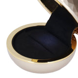 LED Rings Box Luxurious Elegant Frosted Treatment Soft Velour Good Texture Jewelry Gift Box for Engagement Wedding