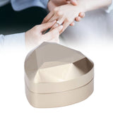 LED Rings Box Luxurious Elegant Frosted Treatment Soft Velour Good Texture Jewelry Gift Box for Engagement Wedding