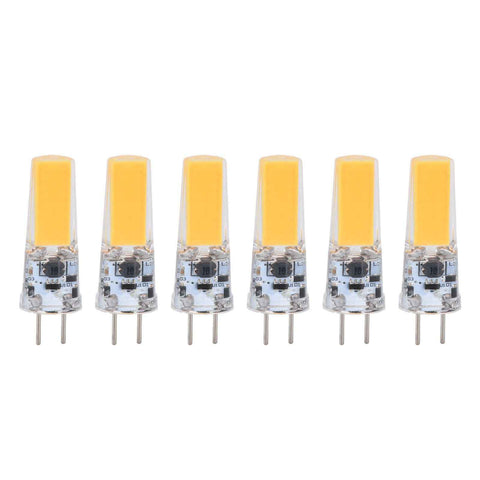 6PCS GY6.35 Bulb 5W COB Light Bulb 500lm Silicone Ceiling Lamp Bulb for Living RoomWarm White In Australia - Darrahopens