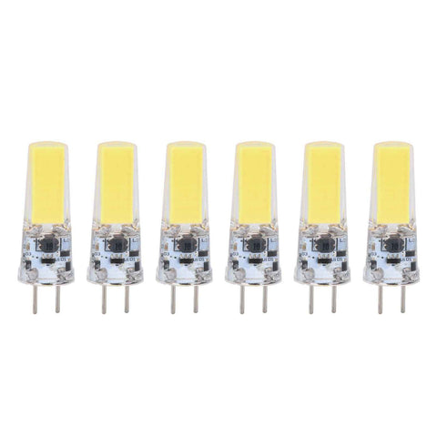 6PCS GY6.35 Bulb 5W COB Light Bulb 500lm Silicone Ceiling Lamp Bulb for Living RoomCold White In Australia - Darrahopens