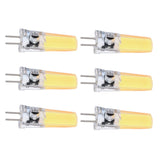 6PCS GY6.35 Bulb 5W COB Light Bulb 500lm Silicone Ceiling Lamp Bulb for Living RoomCold White
