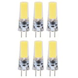 6PCS GY6.35 Bulb 5W COB Light Bulb 500lm Silicone Ceiling Lamp Bulb for Living RoomCold White