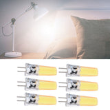6PCS GY6.35 Bulb 5W COB Light Bulb 500lm Silicone Ceiling Lamp Bulb for Living RoomCold White