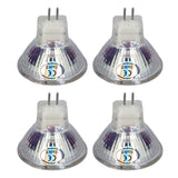 4Pcs MR11 LED Bulb 5W 500lm Bulb Replacement with 15 Beads Double Pin Base for Spotlight Landscape LampWarm White