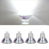 4Pcs MR11 LED Bulb 5W 500lm Bulb Replacement with 15 Beads Double Pin Base for Spotlight Landscape LampCold White