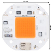 High Power LED Chip Plant Grow Light 380‑800NM COB Lamp Beads Drive Free for DIY Hydroponic Growing Light 220V70W
