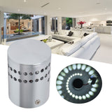 LED Aluminum Spiral Hole Wall Light Heat Resistance 3W Dimmable Spiral Lamp 90-100LM AC85‑265VPure White