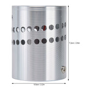 LED Aluminum Spiral Hole Wall Light Heat Resistance 3W Dimmable Spiral Lamp 90-100LM AC85‑265VWarm White