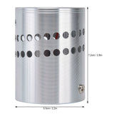 LED Aluminum Spiral Hole Wall Light Corrosion Resistance 3W Dimmable Spiral Lamp for Porch Living RoomYellow