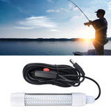 Fishing Light 126 LED IP68 Waterproof 1000lm Submersible Night Fish Finder Lamp 13W AC12‑36VWarm Light