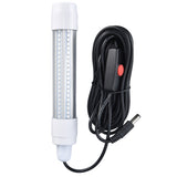 Fishing Light 126 LED IP68 Waterproof 1000lm Submersible Night Fish Finder Lamp 13W AC12‑36VGreen Light