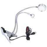 Clip Desk Lamp 10 Gear Adjustable LED Double Head Gooseneck Table Lamp Reading Lamp for Bedroom In Australia - Darrahopens