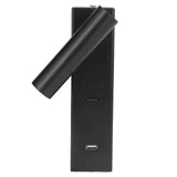 Wall Mounted Reading Light Minimalist Fashion LED Wall Lamp with Switch USB Port for Indoor Bedroom 100‑240V In Australia - Darrahopens