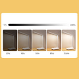 Table Lamp Eye Protection Touch Dimming Plug In 180 Degree Flip Folding Stand Design LED Learning Desk Lamp