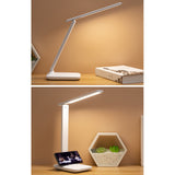 Table Lamp Eye Protection Touch Dimming Plug In 180 Degree Flip Folding Stand Design LED Learning Desk Lamp