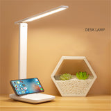 Table Lamp Eye Protection Touch Dimming Plug In 180 Degree Flip Folding Stand Design LED Learning Desk Lamp