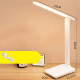 Table Lamp Eye Protection Touch Dimming Charging 180 Degree Flip Folding Stand Design LED Learning Desk Lamp Rechargeable Version In Australia - Darrahopens