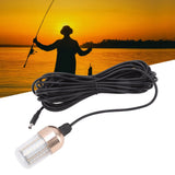 LED Fishing Light Super Bright 60 LEDs 3000lm 30W IP68 Waterproof Underwater Night Fishing Lamp 12‑60V Yellow Light