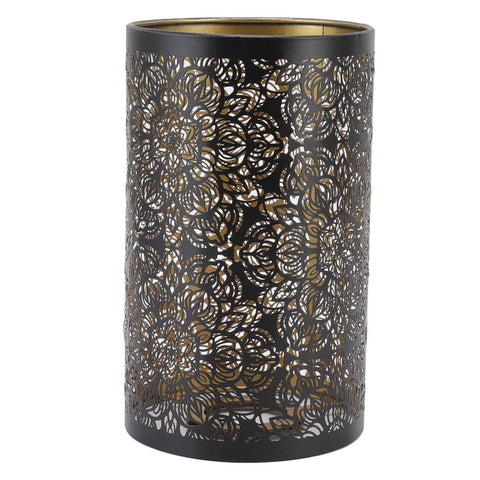 Lamp Shade Hollow Carving Metal Cylindrical Circular Pattern E27 E26 Detachable Decorative Nightstand Table Lamp Shade In Australia - Darrahopens