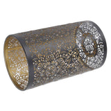 Lamp Shade Hollow Carving Metal Cylindrical Circular Pattern E27 E26 Detachable Decorative Nightstand Table Lamp Shade In Australia - Darrahopens