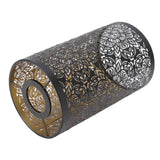 Lamp Shade Hollow Carving Metal Cylindrical Circular Pattern E27 E26 Detachable Decorative Nightstand Table Lamp Shade In Australia - Darrahopens