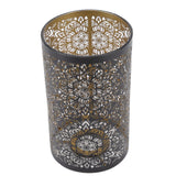 Lamp Shade Hollow Carving Metal Cylindrical Circular Pattern E27 E26 Detachable Decorative Nightstand Table Lamp Shade
