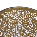 Lamp Shade Hollow Carving Metal Cylindrical Circular Pattern E27 E26 Detachable Decorative Nightstand Table Lamp Shade