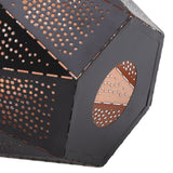 Lamp Shade Wrought Iron Hollow Design Modern Style Corrosion Resistant Table Lamp Shade for E27 E26 Lamp Holder
