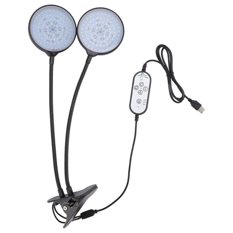 30W Double Head LED Plant Growing Lights Clip On 5 Level Brightness Grow Lamp for Indoor Plants In Australia - Darrahopens