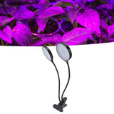 30W Double Head LED Plant Growing Lights Clip On 5 Level Brightness Grow Lamp for Indoor Plants
