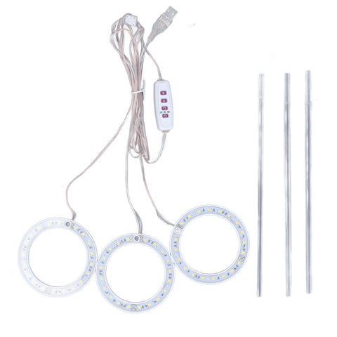 LED Plant Grow Lights Full Spectrum USB Growing Light Timing 5 Level Dimming for Indoor Plant Growing Red Blue Light