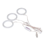 LED Plant Grow Lights Full Spectrum USB Growing Light Timing 5 Level Dimming for Indoor Plant Growing Pink Purple Light
