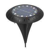 Solar Ground Lights Automatic Charging RGB LED Lamp Beads IP67 Waterproof Warm White Ground Lights Outdoor In Australia - Darrahopens
