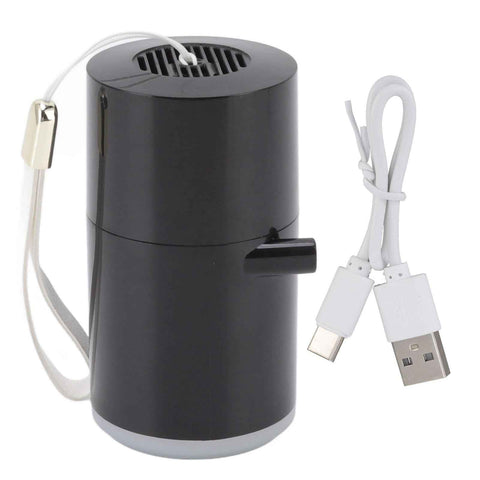 Electric Vacuum Pump USB Charging Inflatable Pump with 4 Lighting Gear for Outdoor Camping Black In Australia - Darrahopens