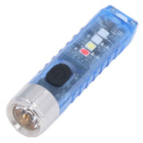Keychain Flashlight 10 Lighting Modes 5LED TYPE C Fast Charging IP65 Waterproof Portable Keychain Light with Magnetic Base Blue In Australia - Darrahopens