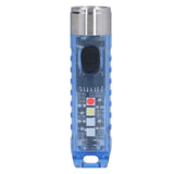 Keychain Flashlight 10 Lighting Modes 5LED TYPE C Fast Charging IP65 Waterproof Portable Keychain Light with Magnetic Base Blue In Australia - Darrahopens