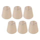6PCS Linen Fabric Lamp Shade Cover Cylindrical Lampshade with Iron Support for Household Light In Australia - Darrahopens