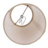 6PCS Linen Fabric Lamp Shade Cover Cylindrical Lampshade with Iron Support for Household Light