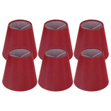 6PCS Fabric Lampshade Modern Simple Good Light Transmission Table Lamp Shade for E14 Bulb Miniature Bulb for Ceiling Lamp A3 01 Wine Red In Australia - Darrahopens