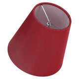 6PCS Fabric Lampshade Modern Simple Good Light Transmission Table Lamp Shade for E14 Bulb Miniature Bulb for Ceiling Lamp A3 01 Wine Red In Australia - Darrahopens