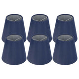 6PCS Fabric Lampshade Modern Simple Good Light Transmission Table Lamp Shade for E14 Bulb Miniature Bulb for Ceiling Lamp A3 02 Dark Blue In Australia - Darrahopens