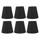 6Pcs Lampshade Lamp Shade Modern Simple Style Home Decoration Black for Small E14 Bulb In Australia - Darrahopens
