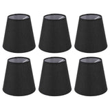 6Pcs Lampshade Lamp Shade Modern Simple Style Home Decoration Black for Small E14 Bulb In Australia - Darrahopens