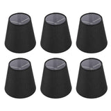 6Pcs Lampshade Lamp Shade Modern Simple Style Home Decoration Black for Small E14 Bulb In Australia - Darrahopens