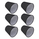 6Pcs Lampshade Lamp Shade Modern Simple Style Home Decoration Black for Small E14 Bulb